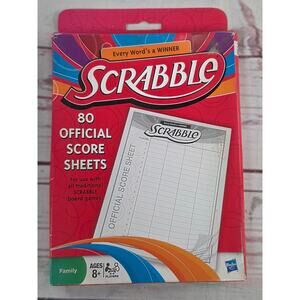 Scrabble 80 Official Score Sheets Brand New